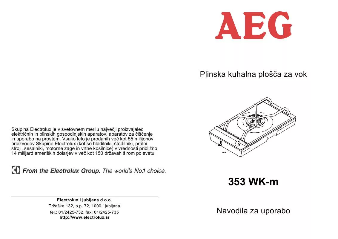 Mode d'emploi AEG-ELECTROLUX 353WK-M