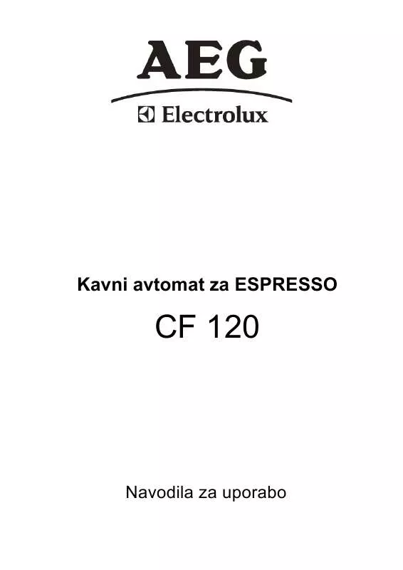 Mode d'emploi AEG-ELECTROLUX CAFAMOSACF120