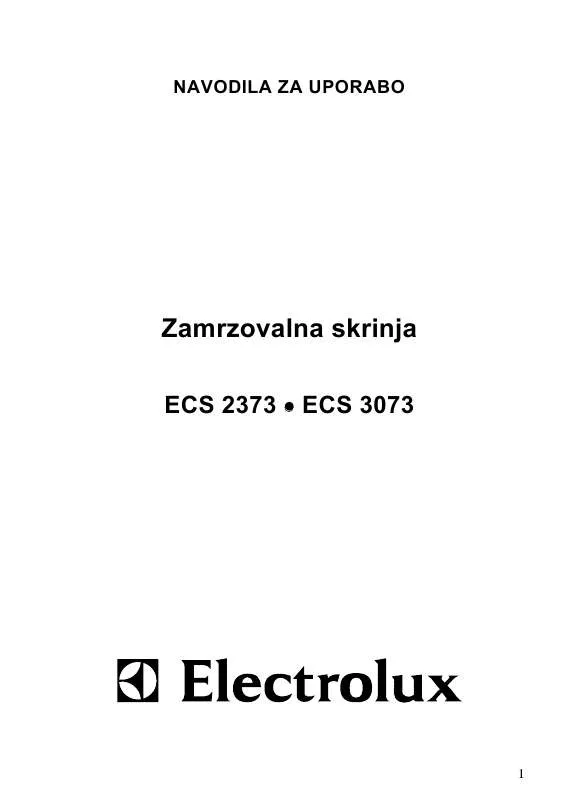 Mode d'emploi AEG-ELECTROLUX ECS2373
