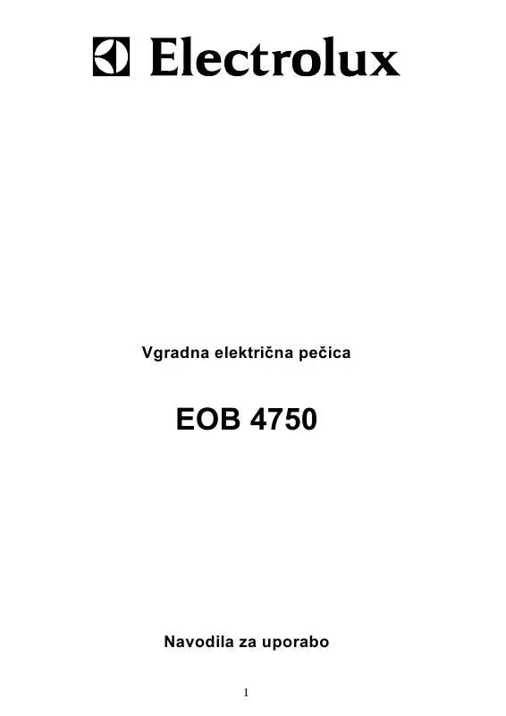 Mode d'emploi AEG-ELECTROLUX EOB4750X