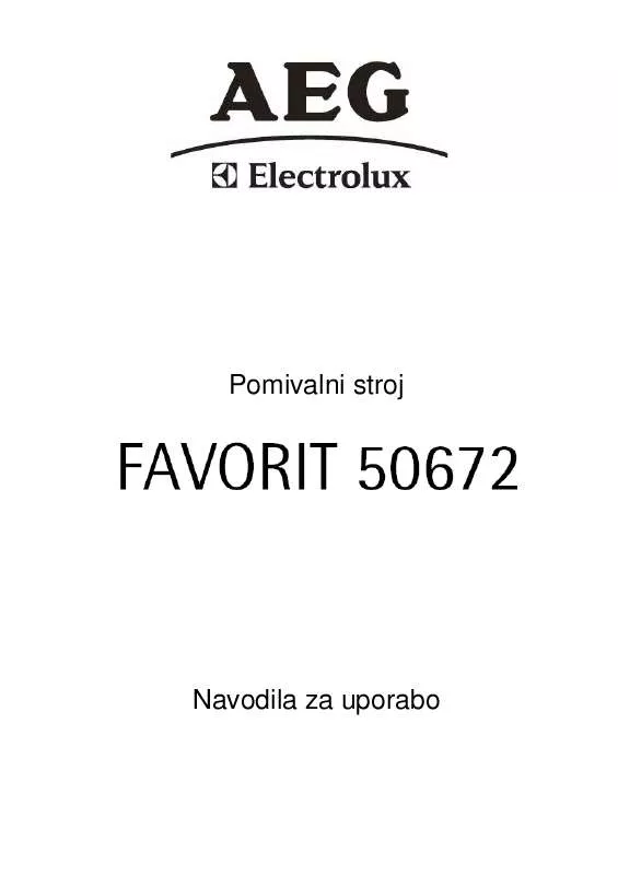 Mode d'emploi AEG-ELECTROLUX F50672