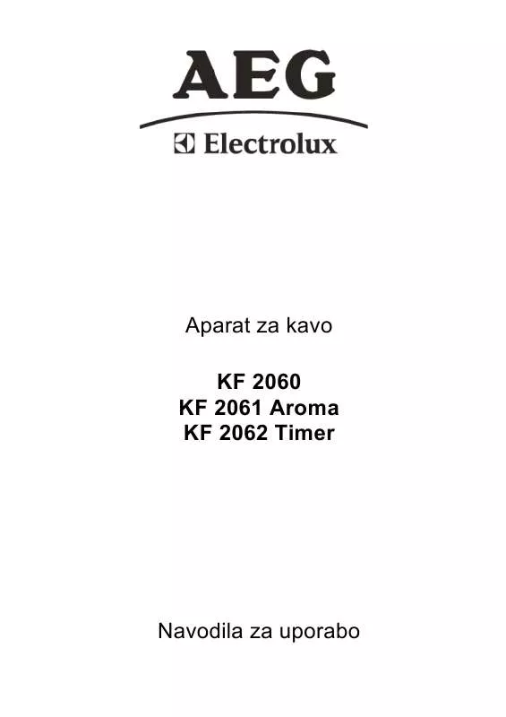 Mode d'emploi AEG-ELECTROLUX KF 2061.1