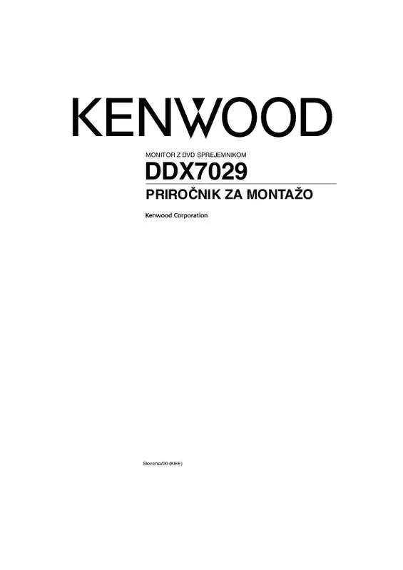 Mode d'emploi KENWOOD DDX7029