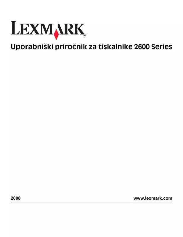 Mode d'emploi LEXMARK X2650