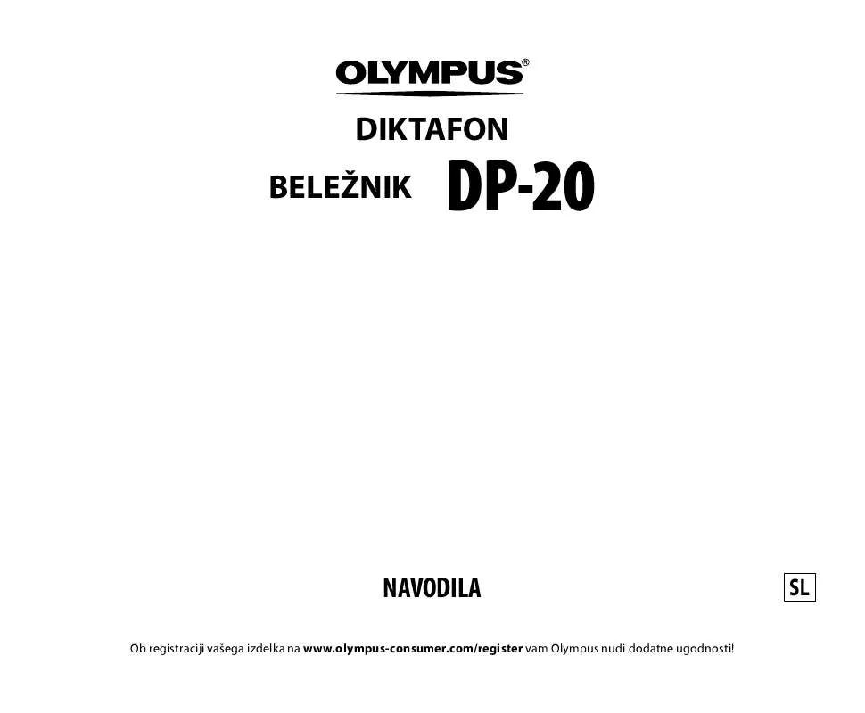 Mode d'emploi OLYMPUS DP-20