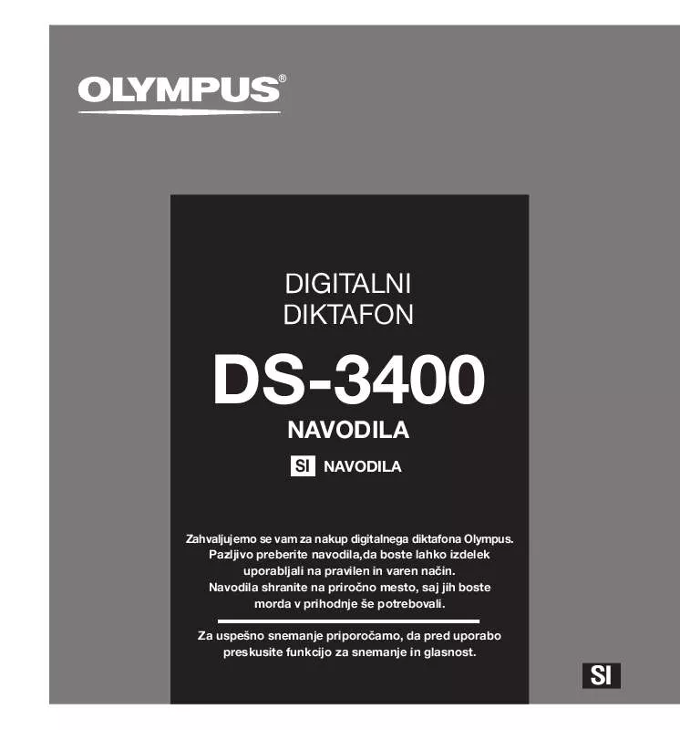 Mode d'emploi OLYMPUS DS-3400