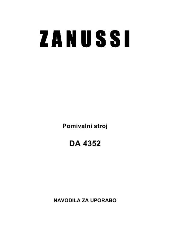 Mode d'emploi ZANUSSI DA 4352