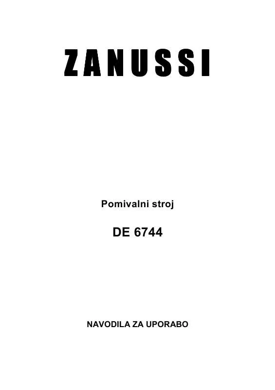 Mode d'emploi ZANUSSI DE 6744