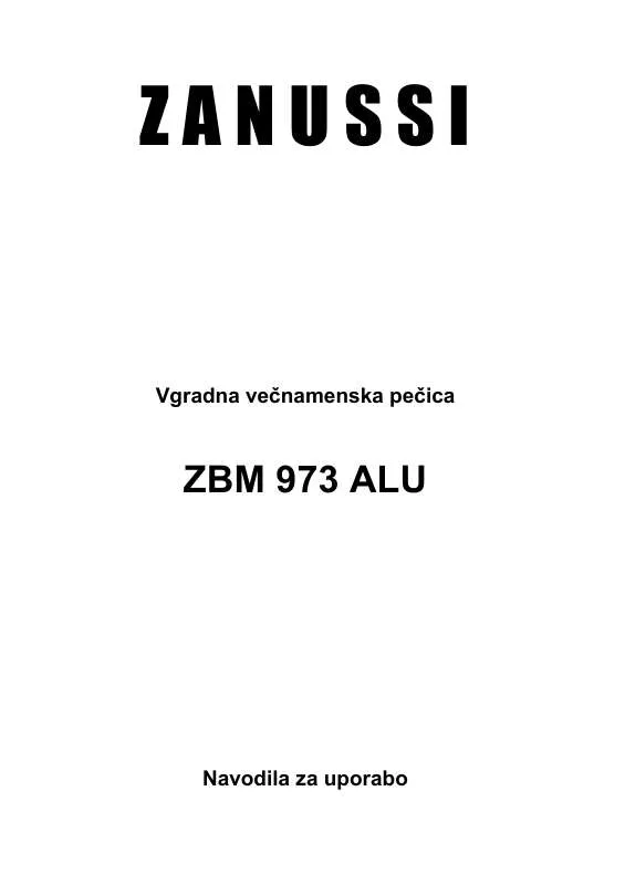 Mode d'emploi ZANUSSI ZBM 973 ALU