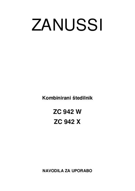 Mode d'emploi ZANUSSI ZC942W