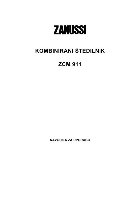 Mode d'emploi ZANUSSI ZCM 911N