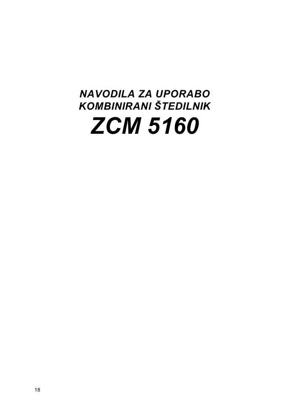 Mode d'emploi ZANUSSI ZCM5160