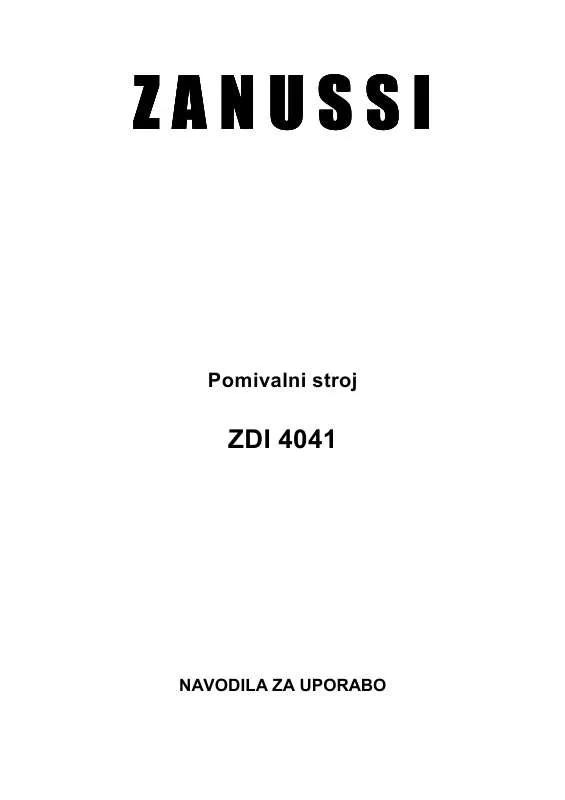 Mode d'emploi ZANUSSI ZDI4041X
