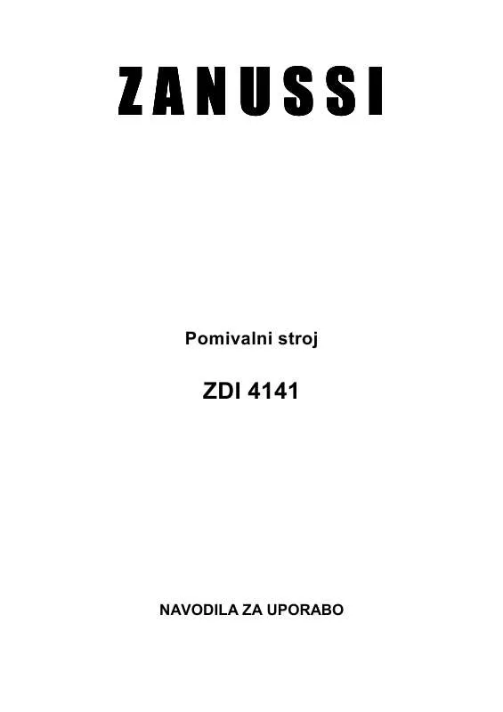 Mode d'emploi ZANUSSI ZDI4141X