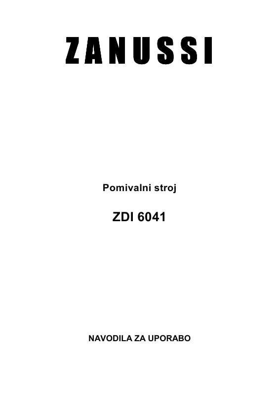 Mode d'emploi ZANUSSI ZDI6041W