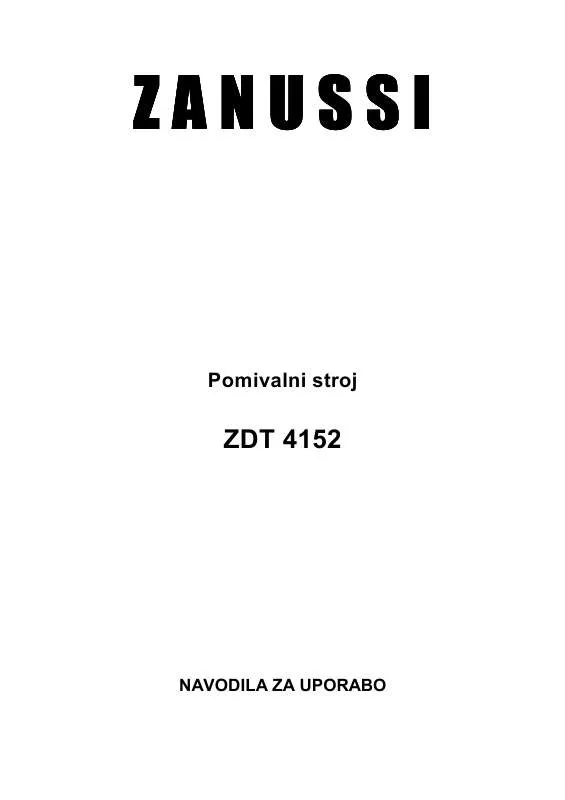 Mode d'emploi ZANUSSI ZDT4152