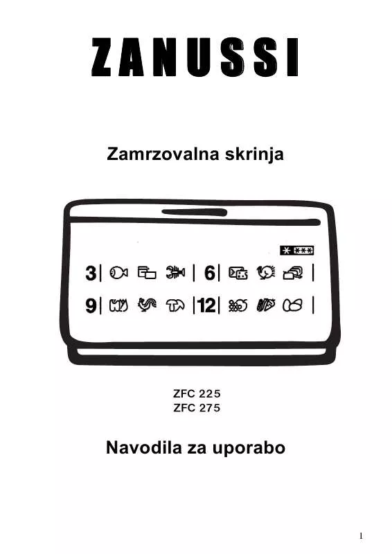 Mode d'emploi ZANUSSI ZFC225