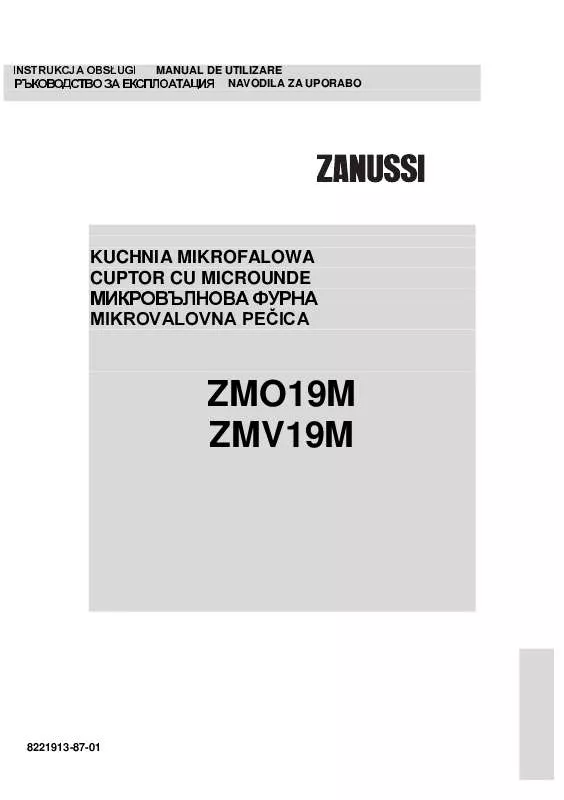 Mode d'emploi ZANUSSI ZMO19M