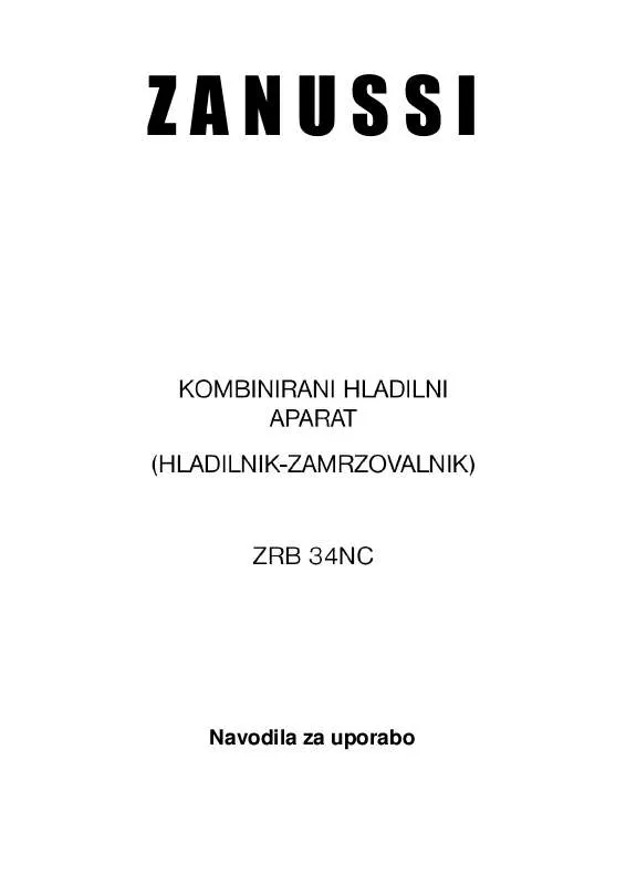 Mode d'emploi ZANUSSI ZRB34NC8