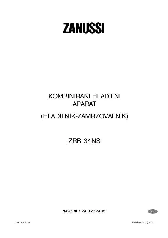 Mode d'emploi ZANUSSI ZRB34NS
