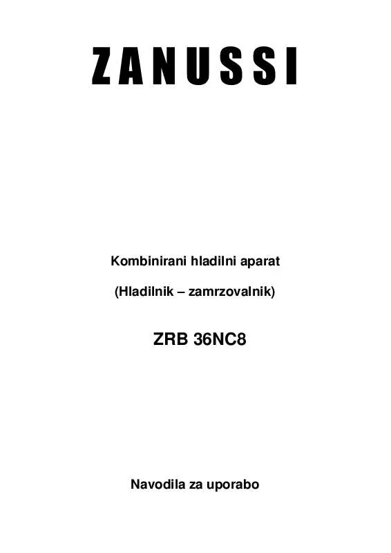 Mode d'emploi ZANUSSI ZRB36NC8