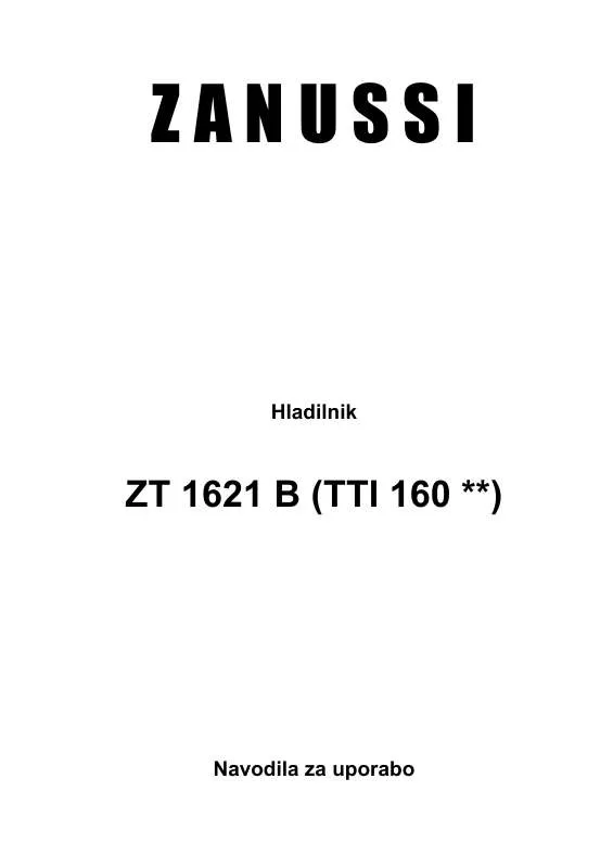 Mode d'emploi ZANUSSI ZT1621B