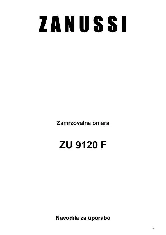 Mode d'emploi ZANUSSI ZU9120F