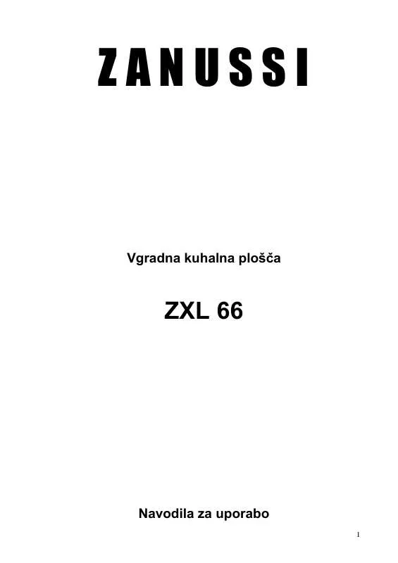 Mode d'emploi ZANUSSI ZXL66 ITW