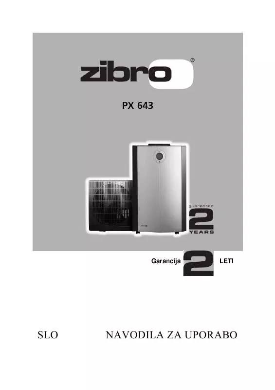Mode d'emploi ZIBRO PX643