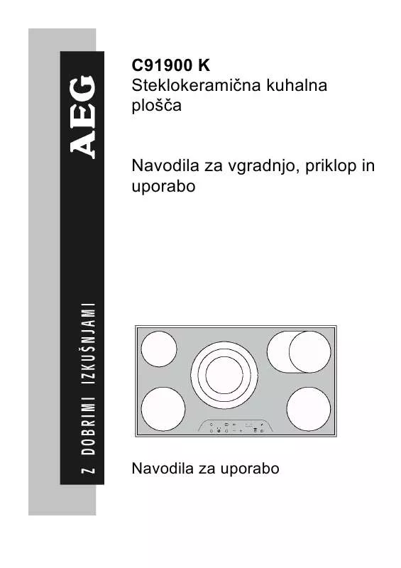 Mode d'emploi AEG-ELECTROLUX 91900K-MN