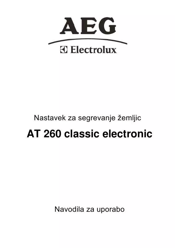 Mode d'emploi AEG-ELECTROLUX AT260 CLASSIC