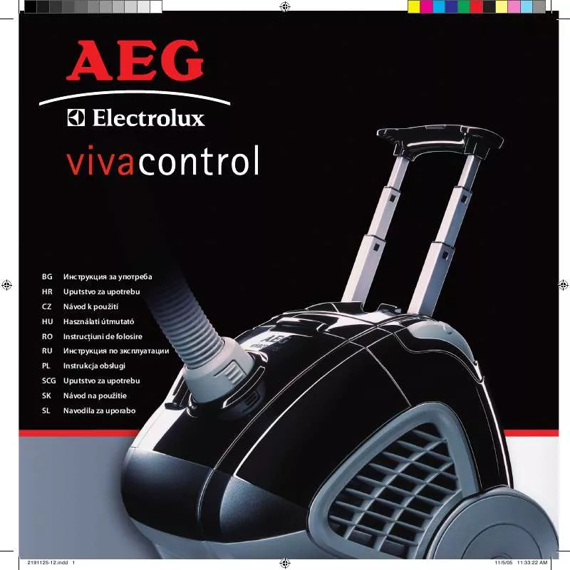 Mode d'emploi AEG-ELECTROLUX AVC1170