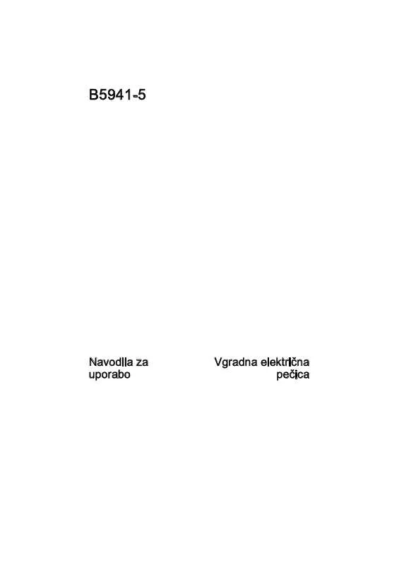 Mode d'emploi AEG-ELECTROLUX B5941-5-M