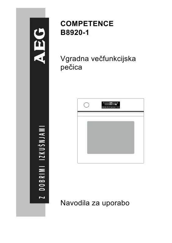 Mode d'emploi AEG-ELECTROLUX B8920-1-A