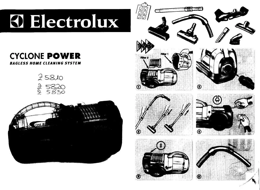 Mode d'emploi AEG-ELECTROLUX CYCLONEZ5810