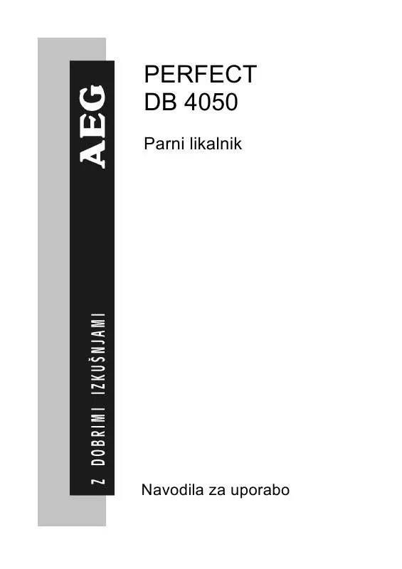 Mode d'emploi AEG-ELECTROLUX DB 4050 INOX