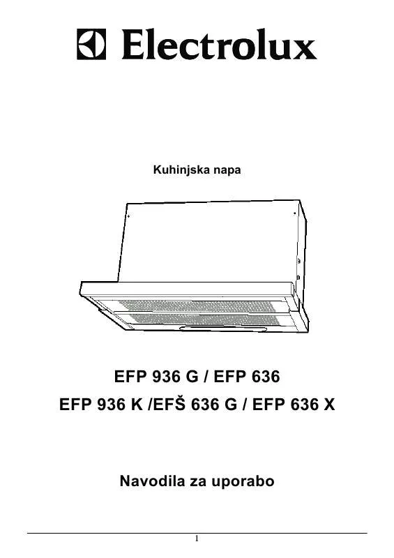 Mode d'emploi AEG-ELECTROLUX EFP636