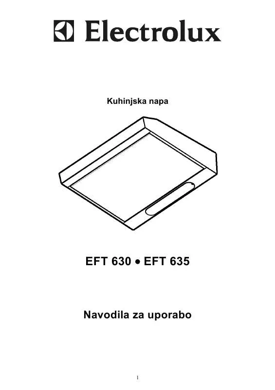 Mode d'emploi AEG-ELECTROLUX EFT635X