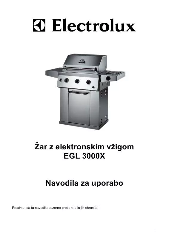 Mode d'emploi AEG-ELECTROLUX EGL3000X