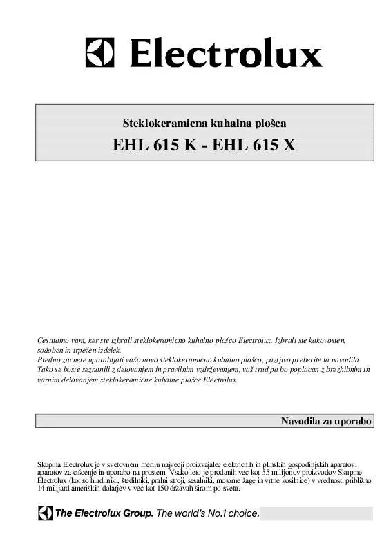 Mode d'emploi AEG-ELECTROLUX EHL615K