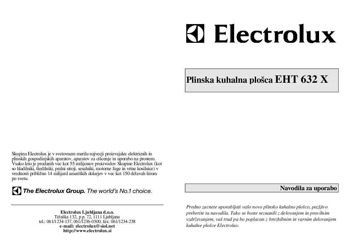 Mode d'emploi AEG-ELECTROLUX EHT632X