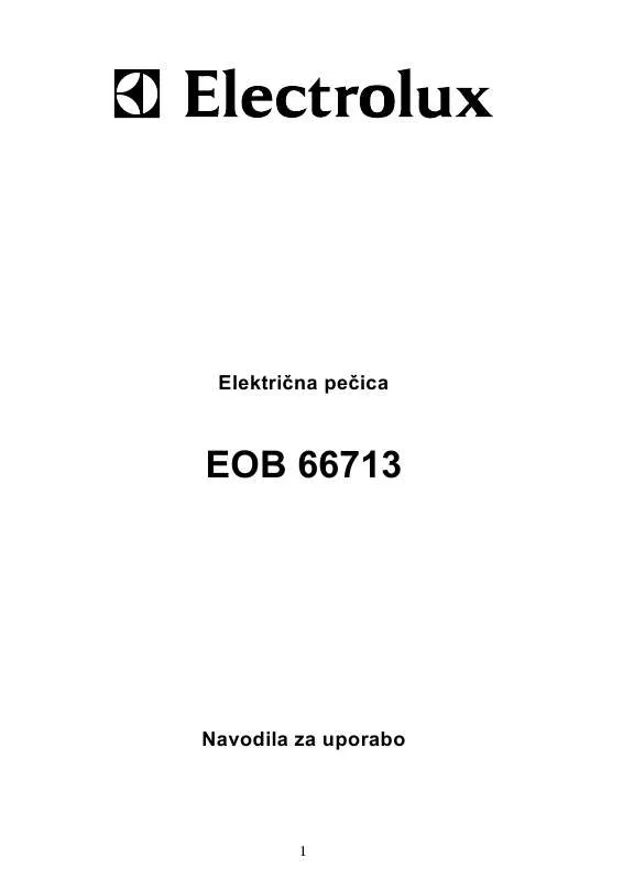 Mode d'emploi AEG-ELECTROLUX EOB66713X