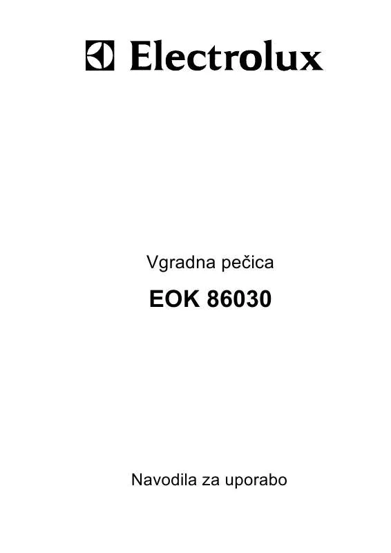Mode d'emploi AEG-ELECTROLUX EOK86030X