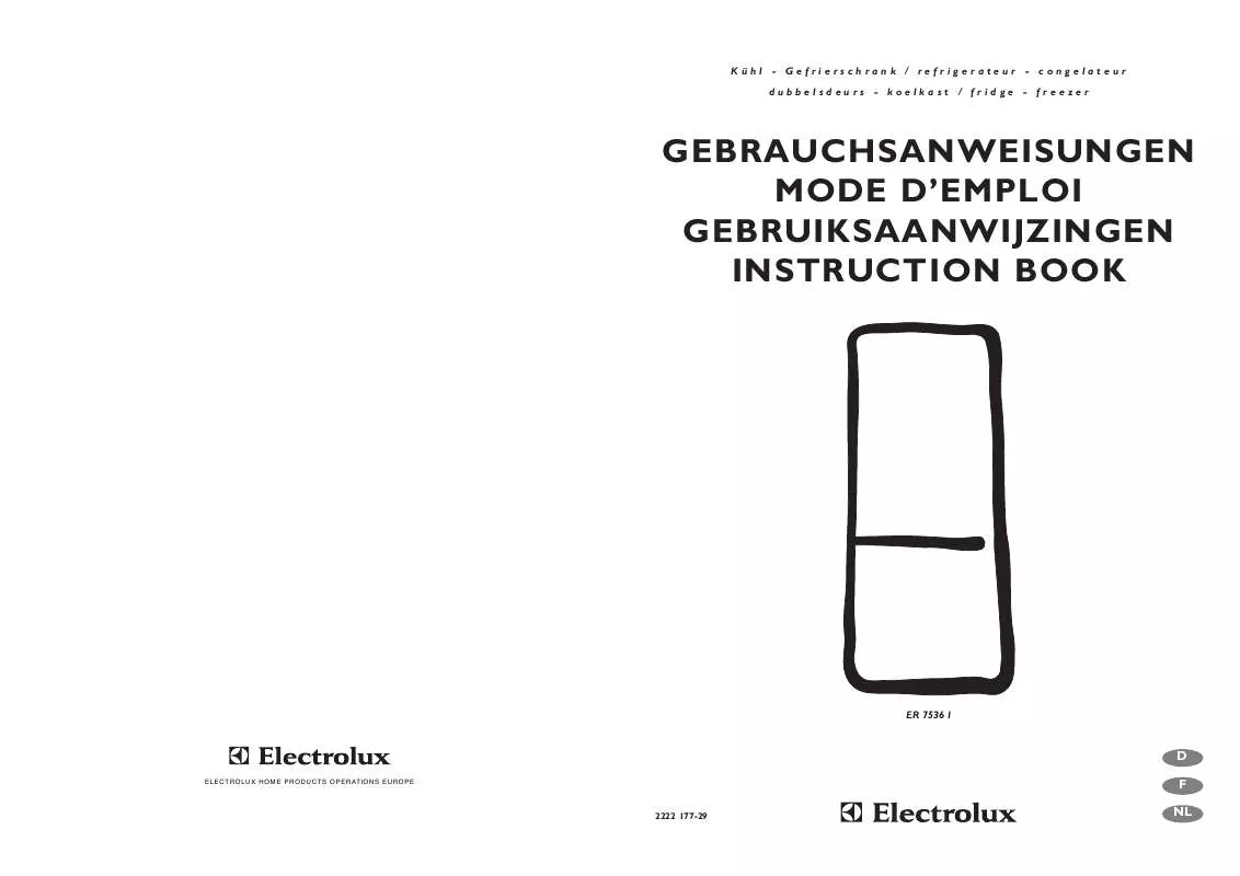 Mode d'emploi AEG-ELECTROLUX ERN2921