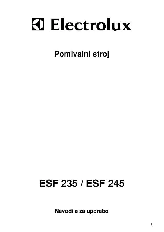 Mode d'emploi AEG-ELECTROLUX ESF235