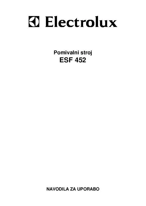 Mode d'emploi AEG-ELECTROLUX ESF452