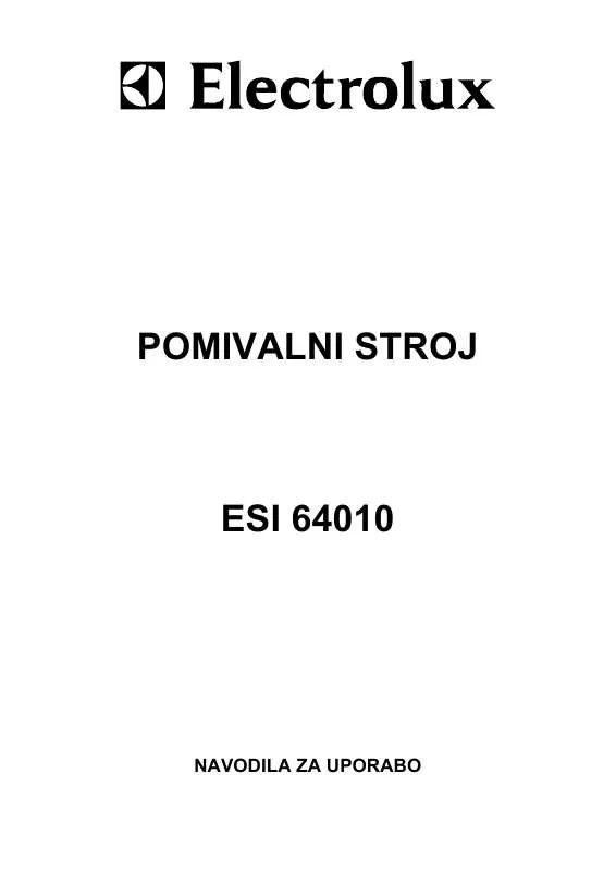 Mode d'emploi AEG-ELECTROLUX ESI64010X