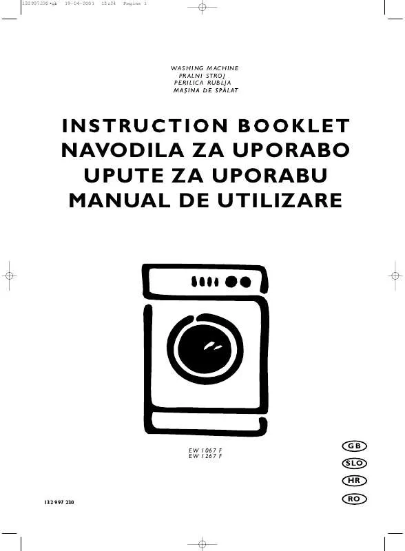 Mode d'emploi AEG-ELECTROLUX EW1267F