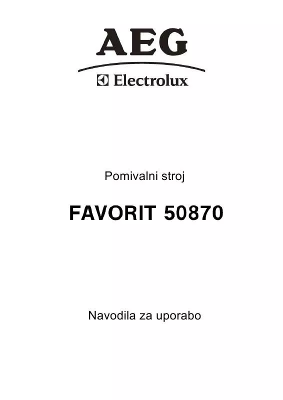 Mode d'emploi AEG-ELECTROLUX F50870M
