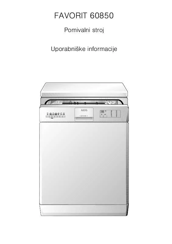 Mode d'emploi AEG-ELECTROLUX FAV60850